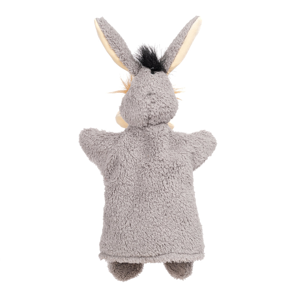 Hand Puppet Donkey 34 cm, Grey Hand Puppet - Pintado & Lacado