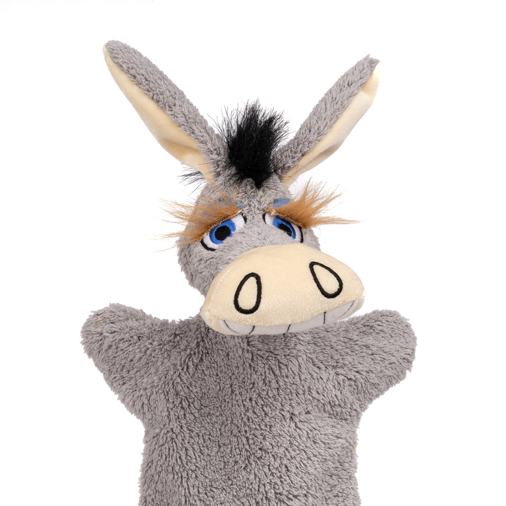 Maňásek na ruku Osel 34 cm