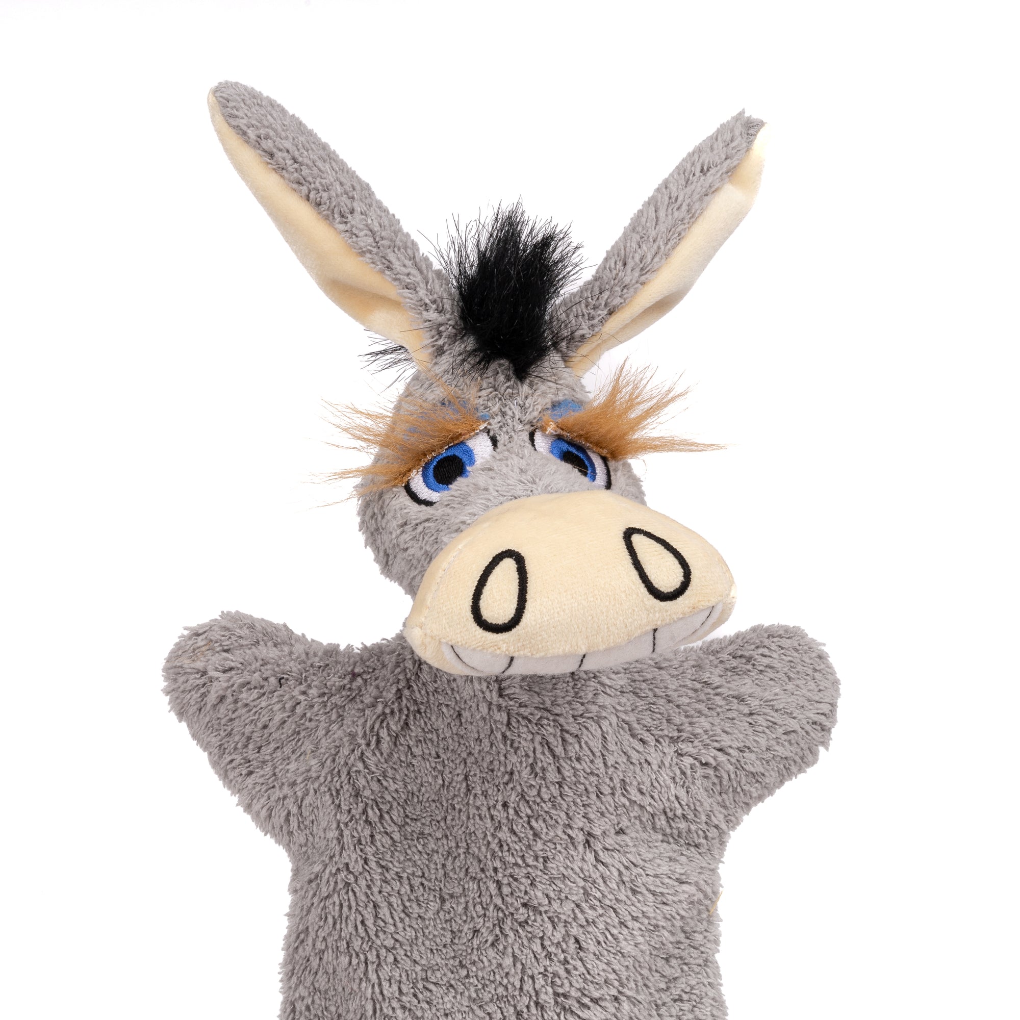 Maňásek na ruku Osel 34 cm