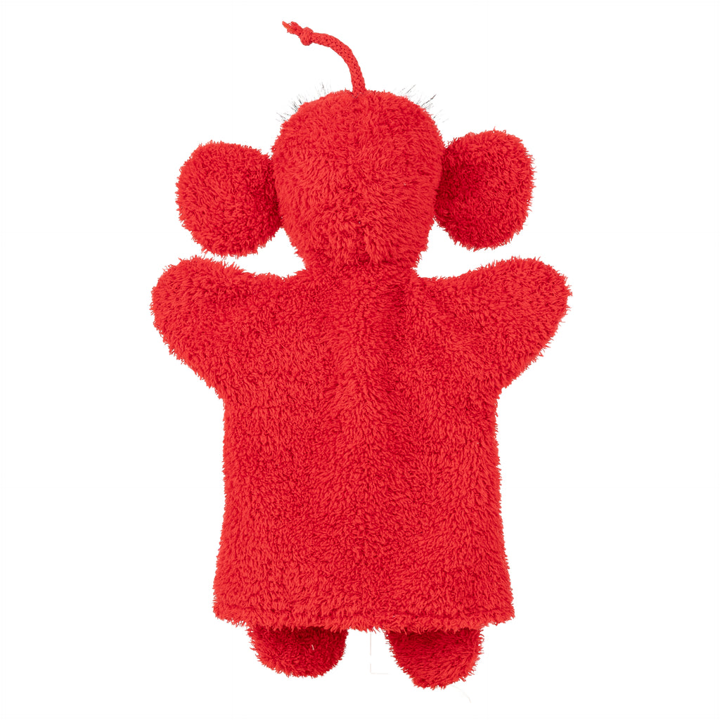 Hand Puppet Ape 28 cm, Red