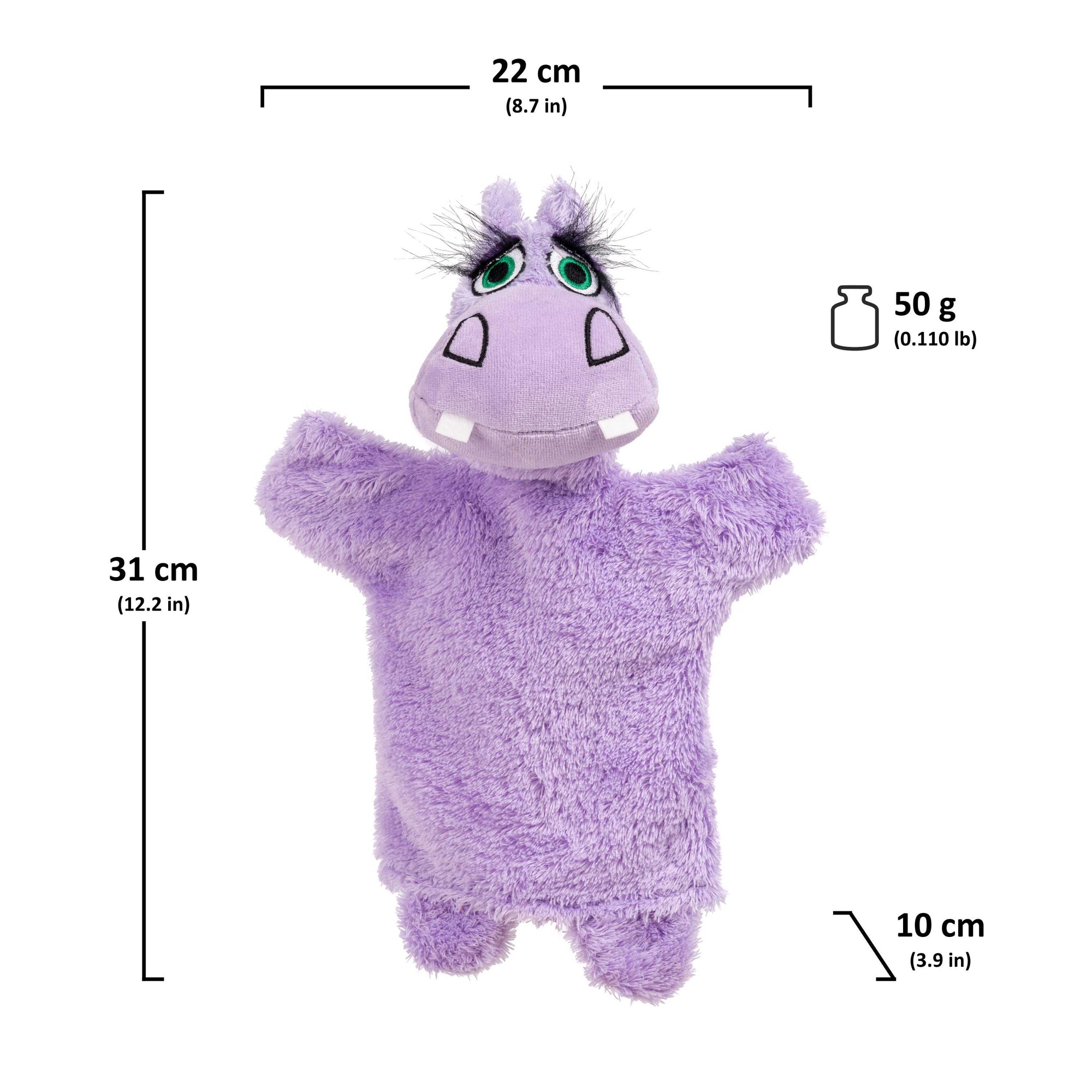 Handpuppe Hippo 31 cm, 20412A