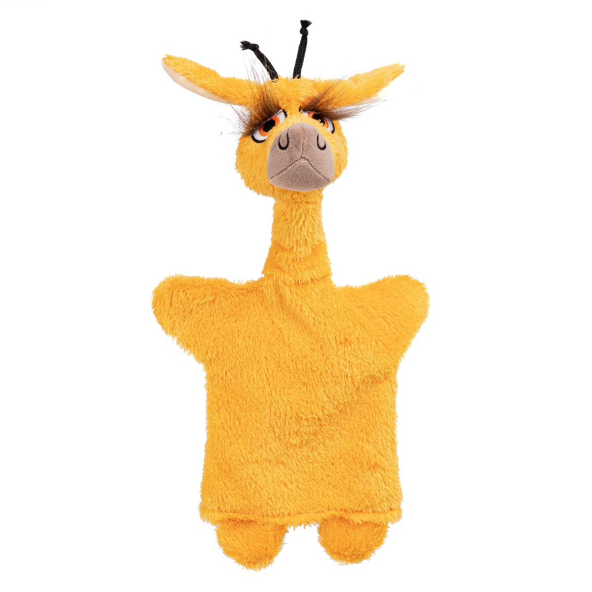 Hand Puppet Giraffe 36 cm, Yellow Hand Puppet - Pintado & Lacado