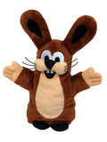 Hand Puppet The Little Mole Friend Rabbit 28 cm, Brown Hand Puppet - Pintado & Lacado