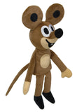Hand Puppet The Little Mole Friend Mouse 23 cm, Brown Hand Puppet - Pintado & Lacado