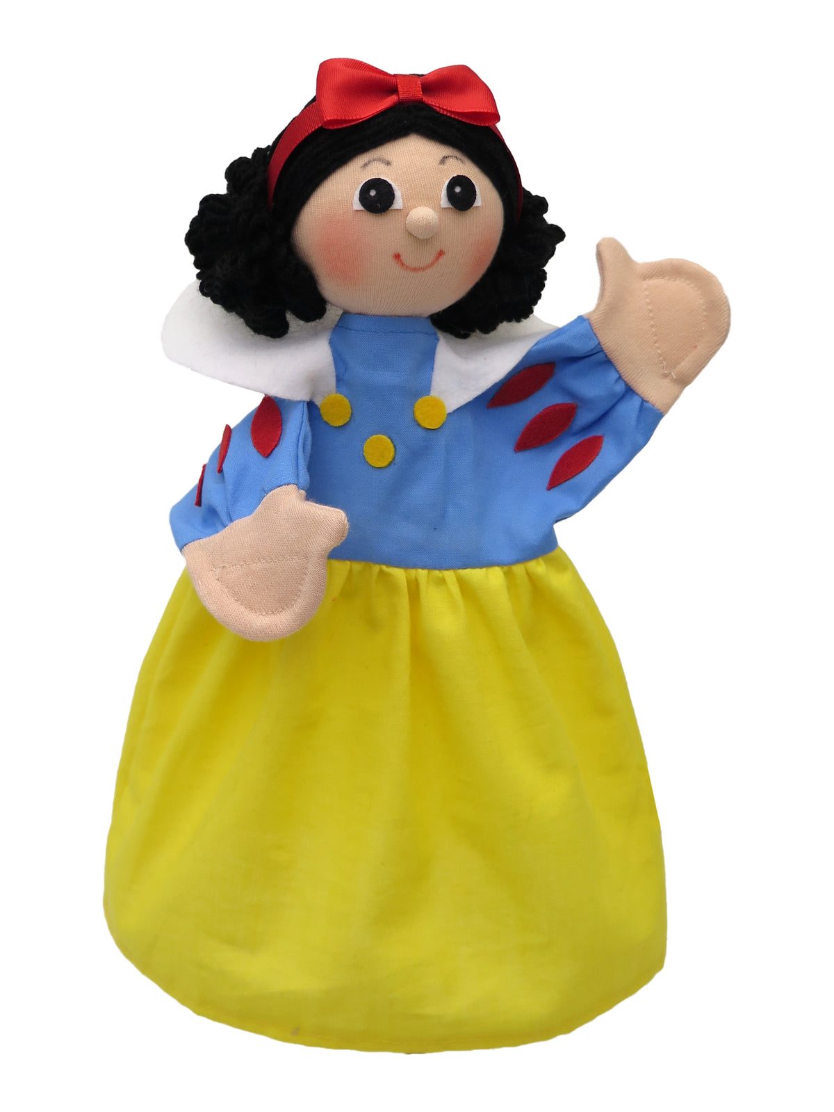 Hand Puppet Snow White 30 cm, Multicolour Hand Puppet - Pintado & Lacado