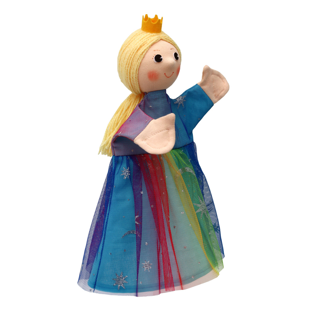 Hand Puppet Princess 30 cm, Multicolour Hand Puppet - Pintado & Lacado