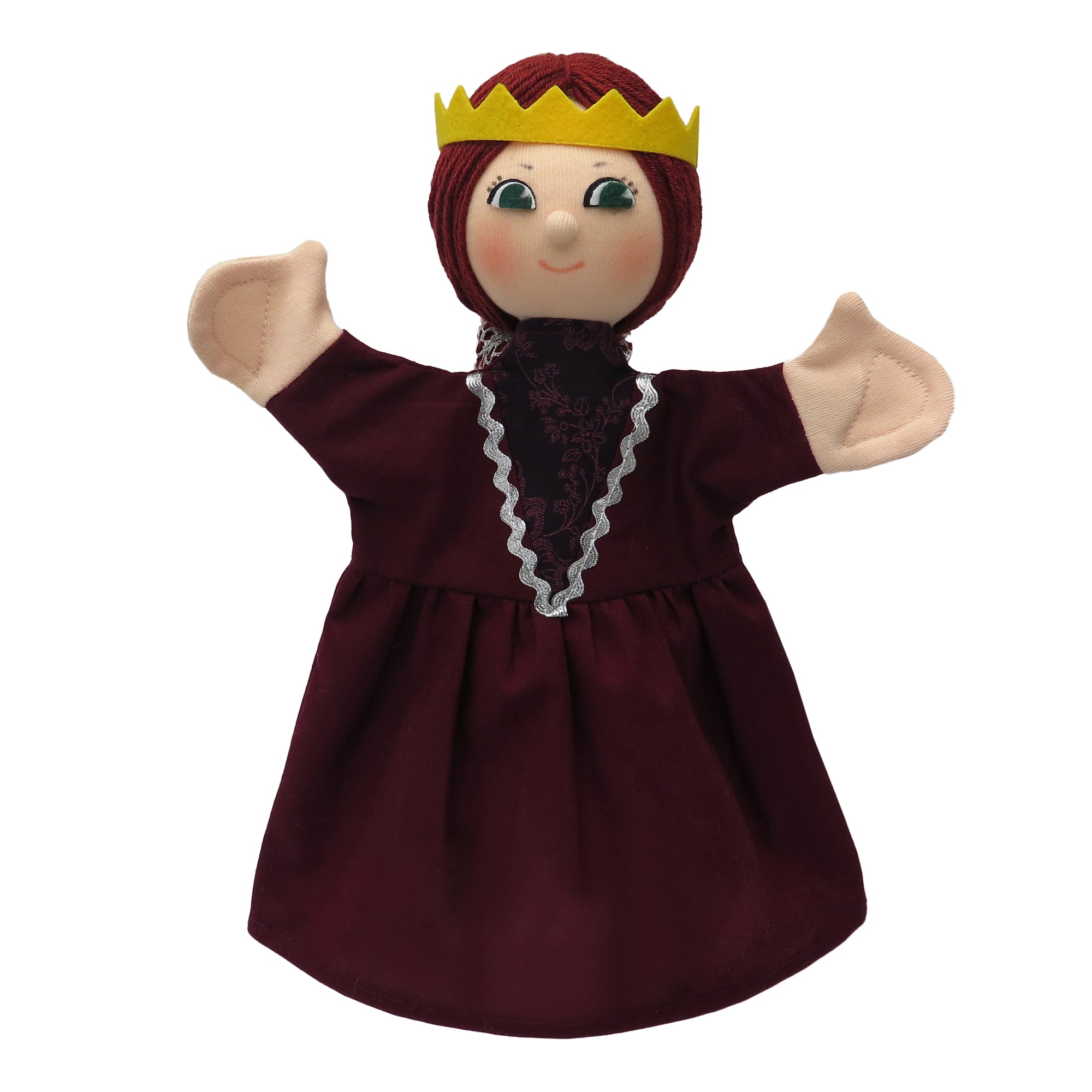 Maňásek na ruku Královna Isabel 28 cm