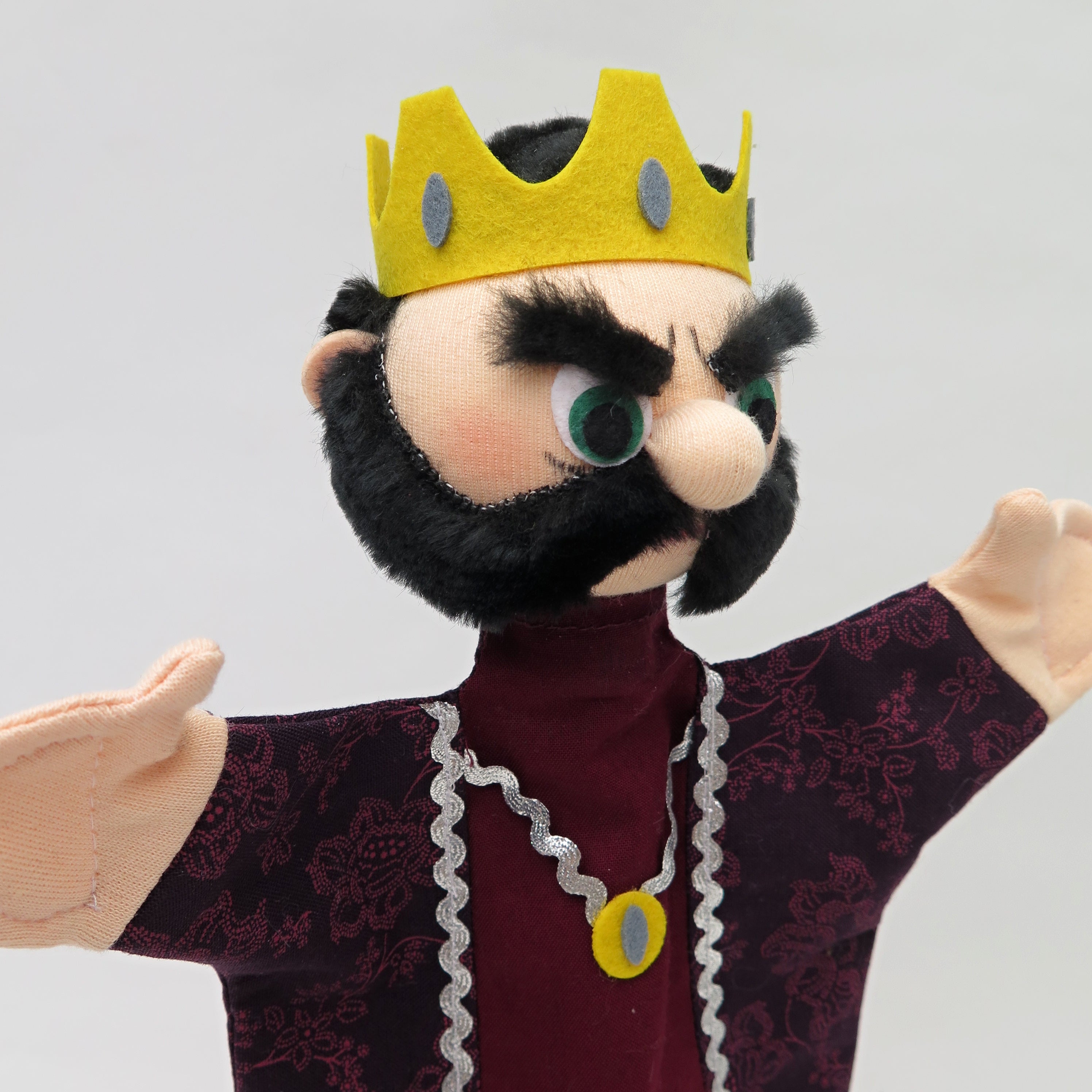 Handpuppe Böser König 28 cm, 22189A