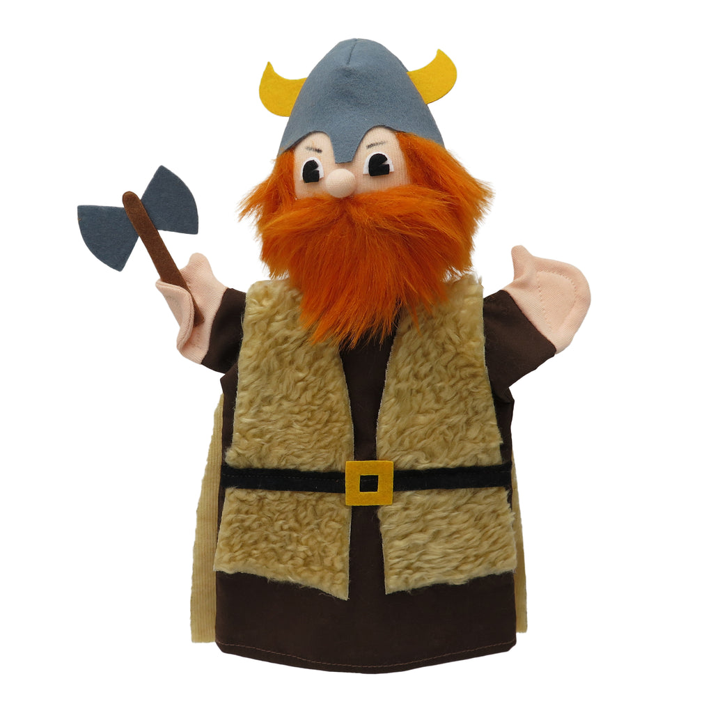Hand Puppet Viking 30 cm, Multicolour Hand Puppet - Pintado & Lacado