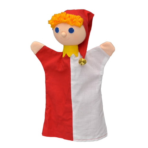 Hand Puppet Clown 27 cm, Multicolour Hand Puppet - Pintado & Lacado
