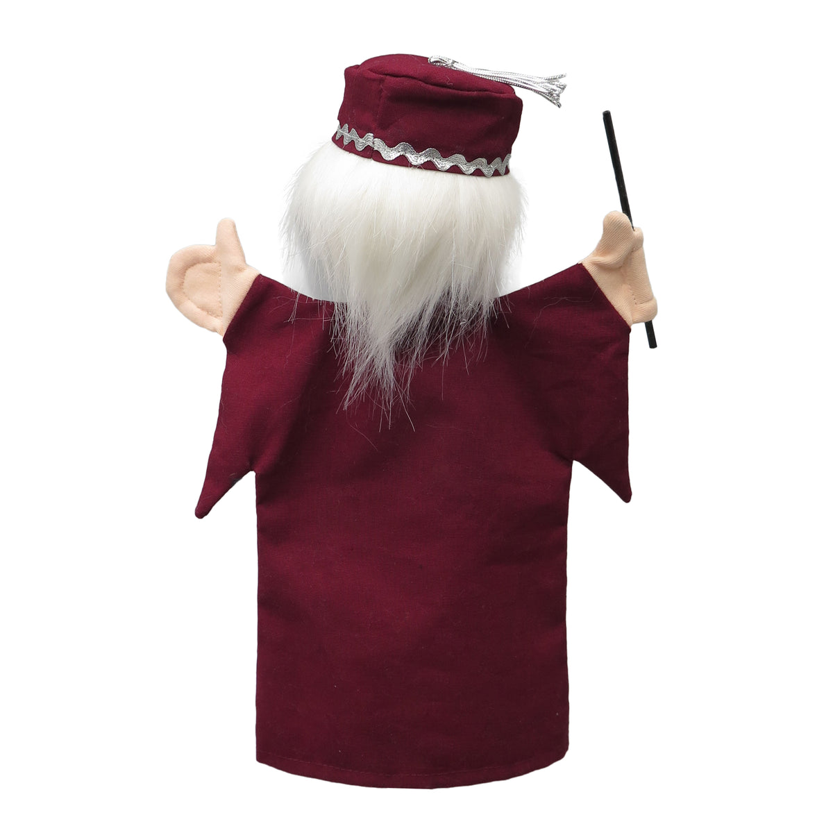 Hand Puppet Magician Wizard 29 cm, Multicolour Hand Puppet - Pintado & Lacado