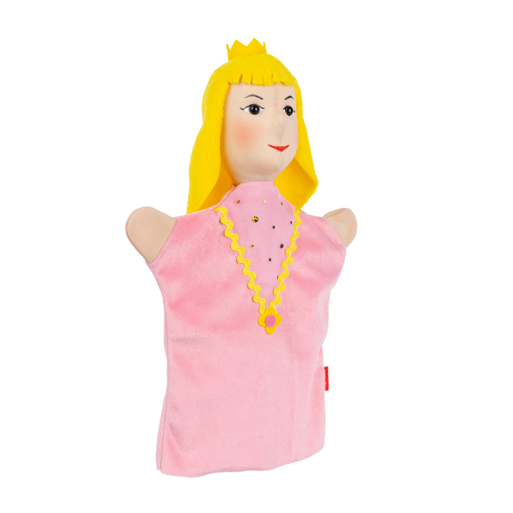 Hand Puppet Princess ART 33 cm, Pink Hand Puppet - Pintado & Lacado