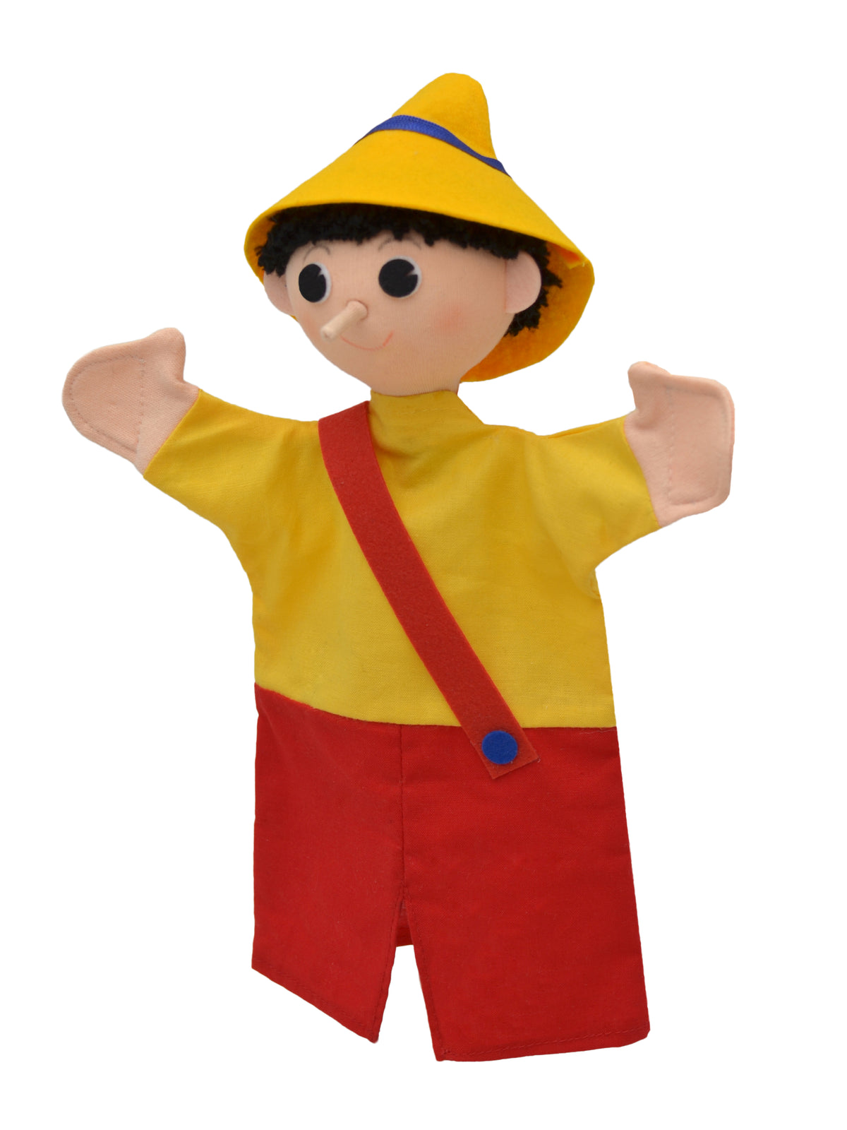 Hand Puppet Pinocchio 29 cm, Multicolour Hand Puppet - Pintado & Lacado