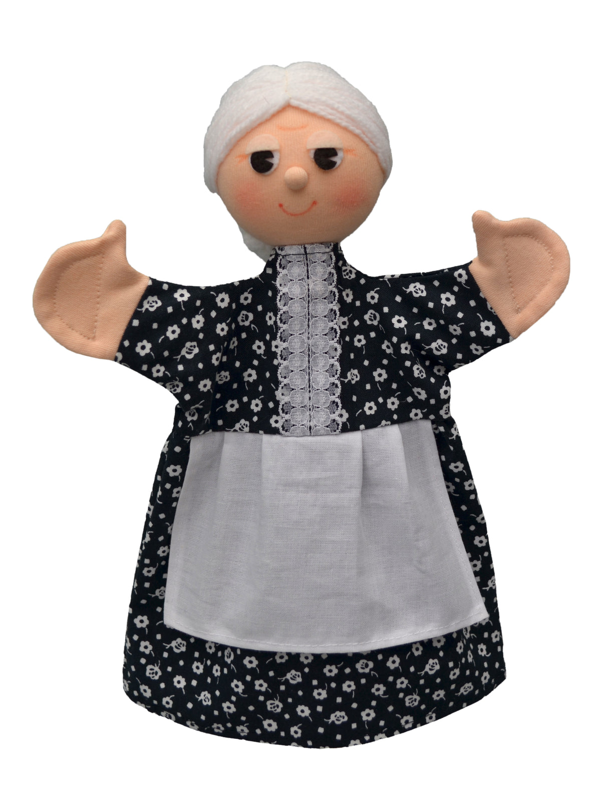 Hand Puppet Grandmother 27 cm, Multicolour Hand Puppet - Pintado & Lacado