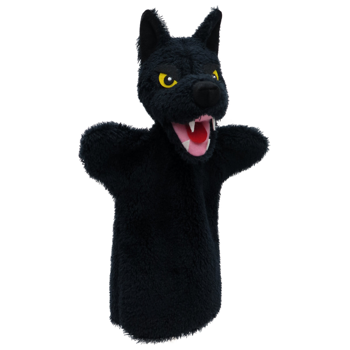 Hand Puppet Evil Wolf 28 cm, Black