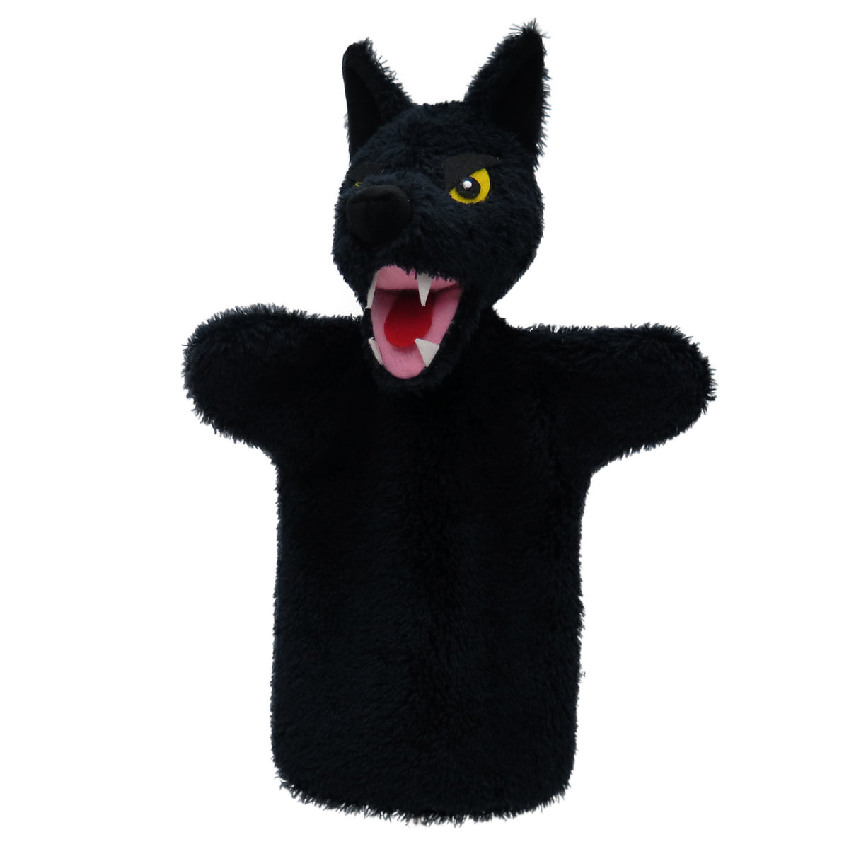 Hand Puppet Evil Wolf 28 cm, Black