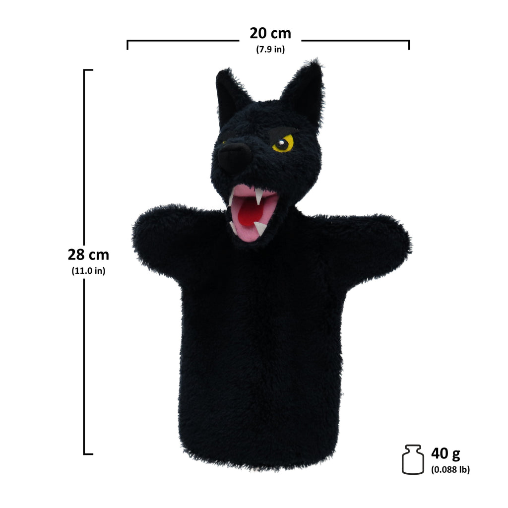 Maňásek na ruku Vlk 28 cm