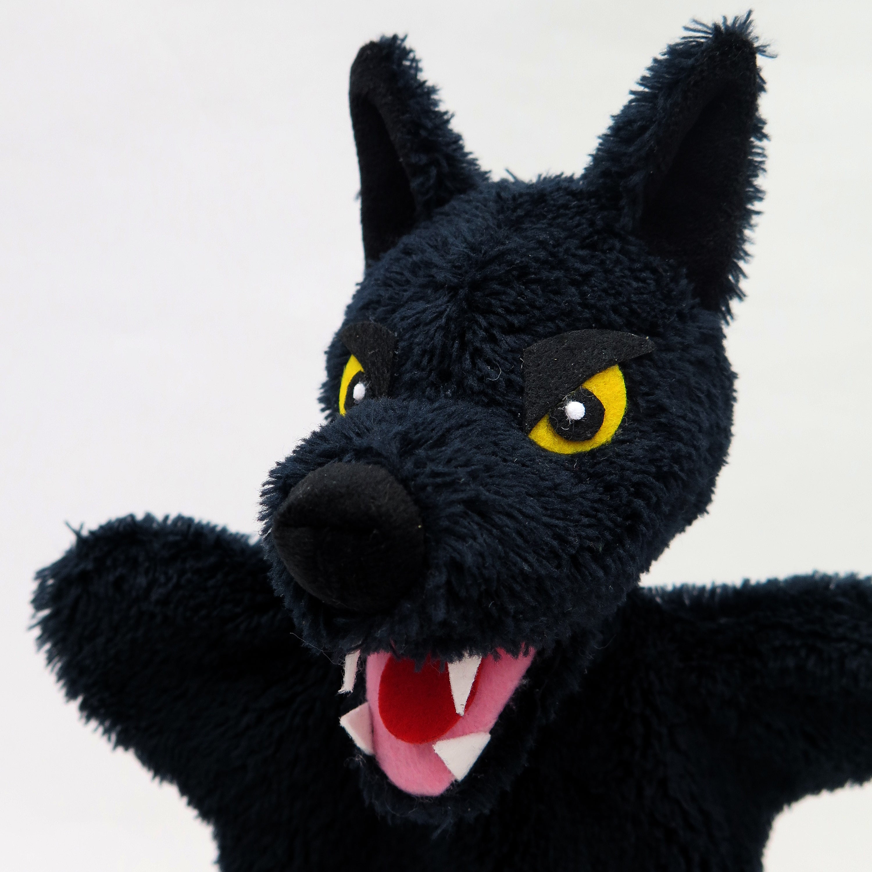 Handpuppe Böser Wolf 28 cm, 22627A