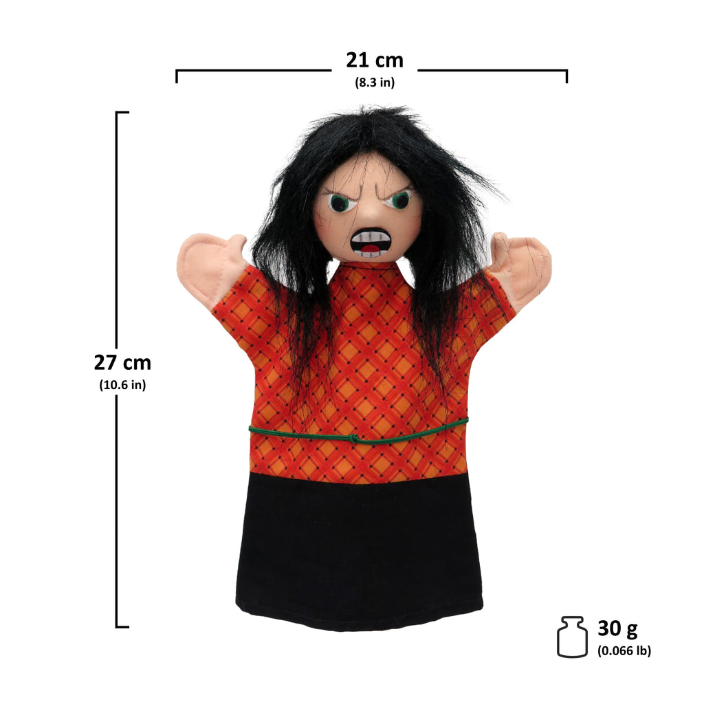 Maňásek na ruku Máma zlá/hodná 27 cm