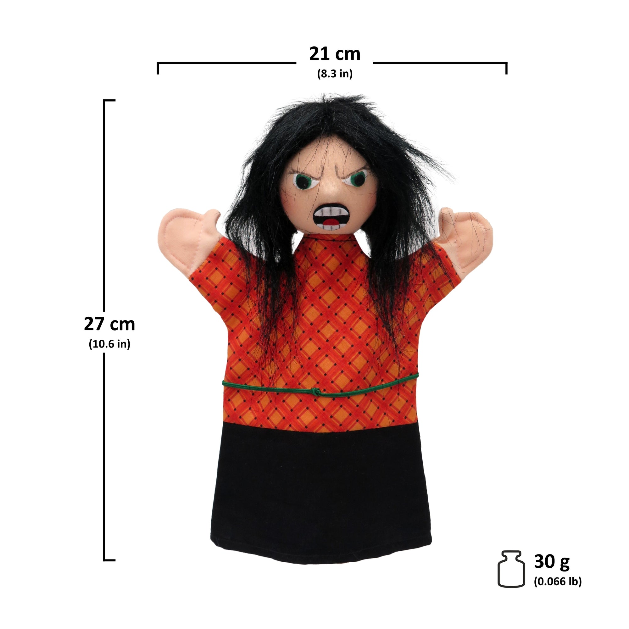 Maňásek na ruku Máma zlá/hodná 27 cm