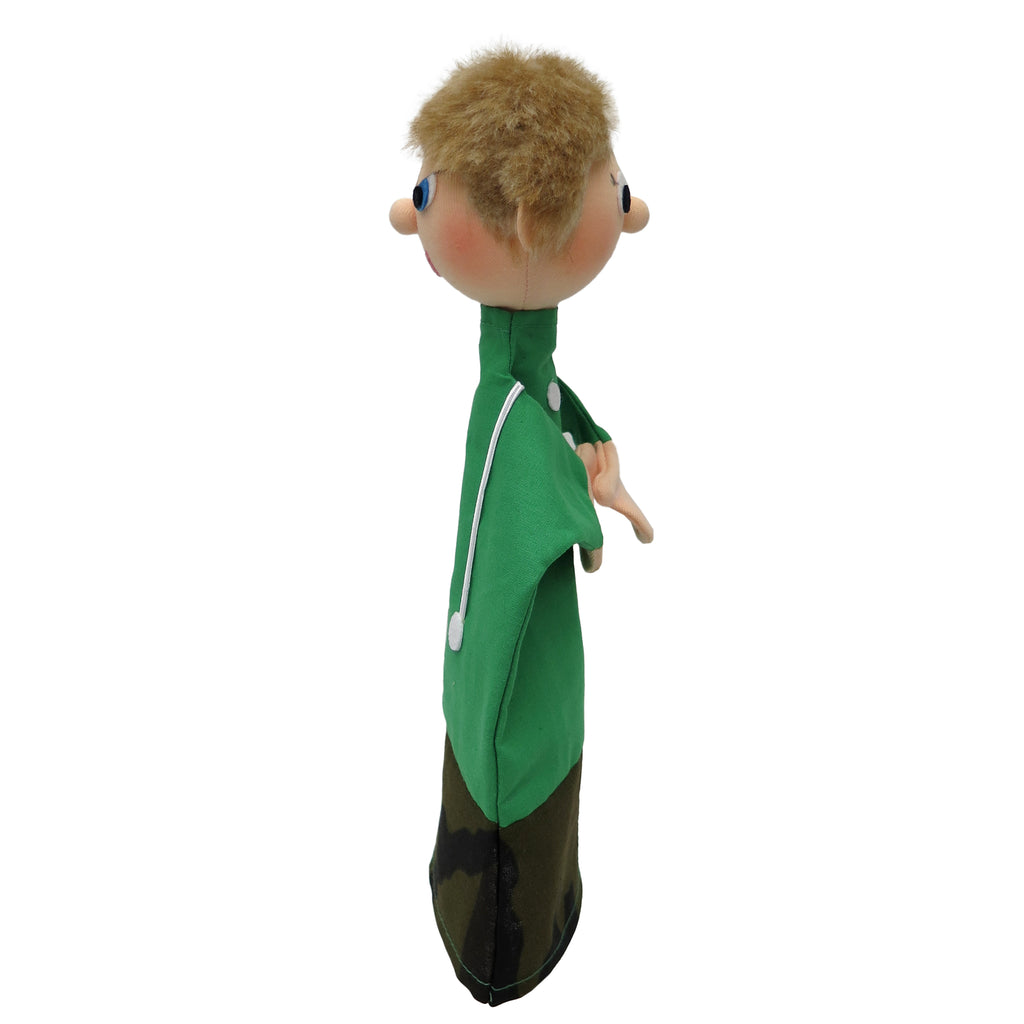 Maňásek na ruku Kluk zlý/hodný 27 cm