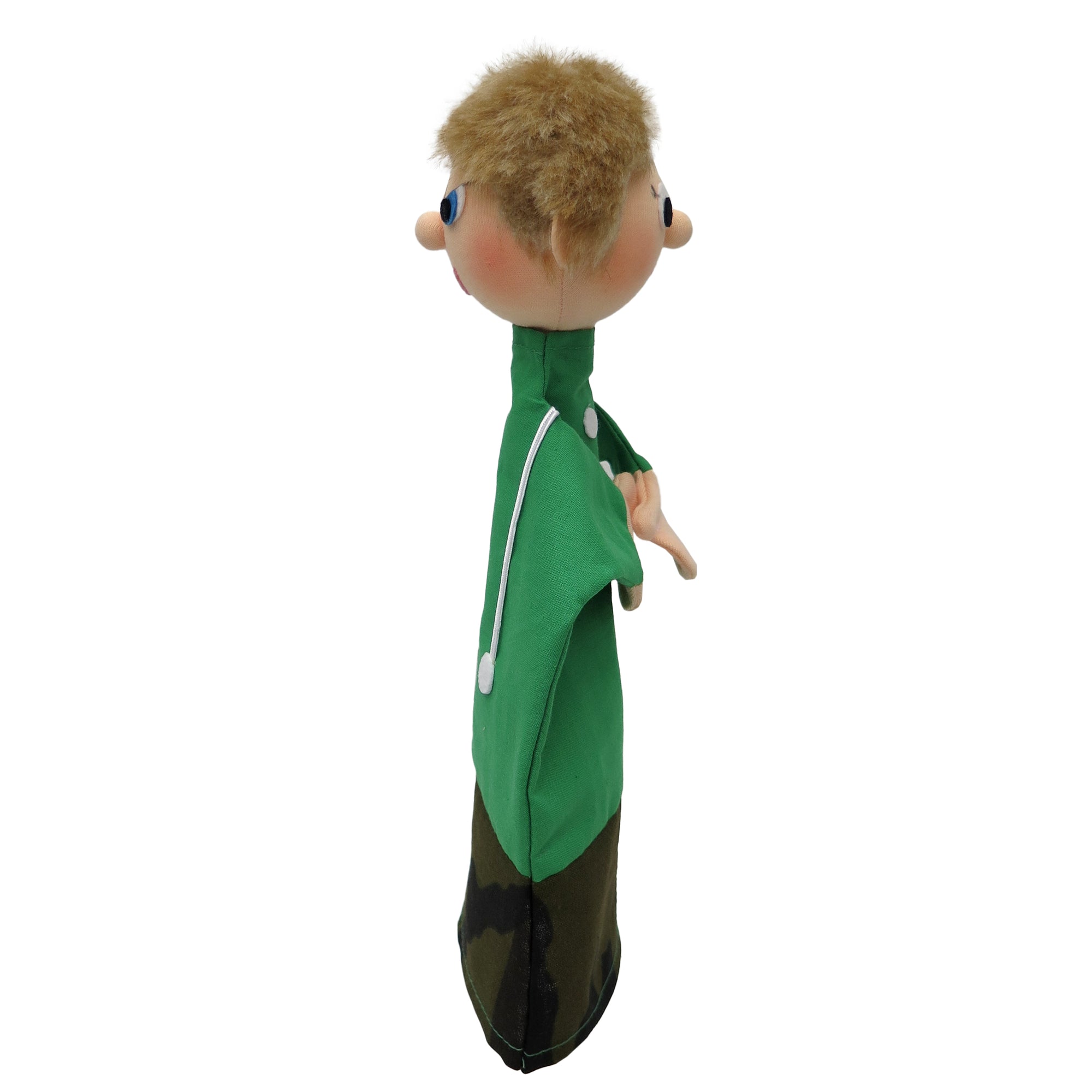 Maňásek na ruku Kluk zlý/hodný 27 cm