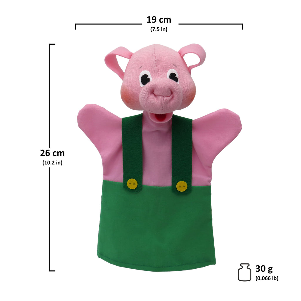 Maňásek na ruku Prasátko 26 cm