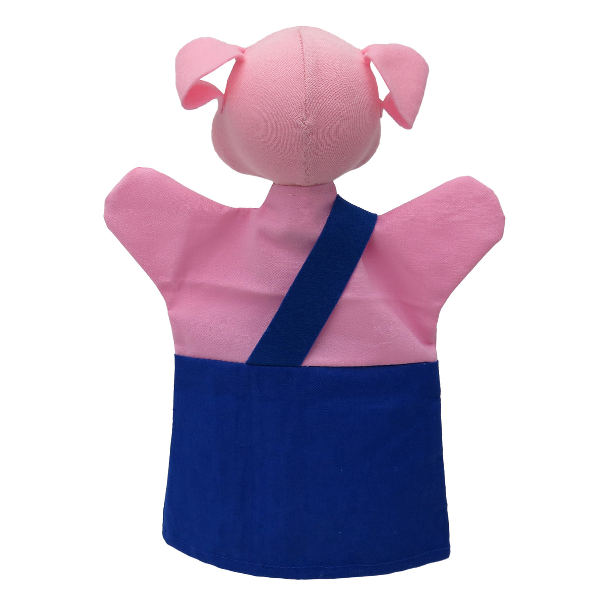 Hand Puppet Pig 26 cm, Blue Hand Puppet - Pintado & Lacado