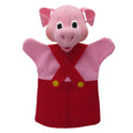 Hand Puppet Pig 26 cm, Red Hand Puppet - Pintado & Lacado