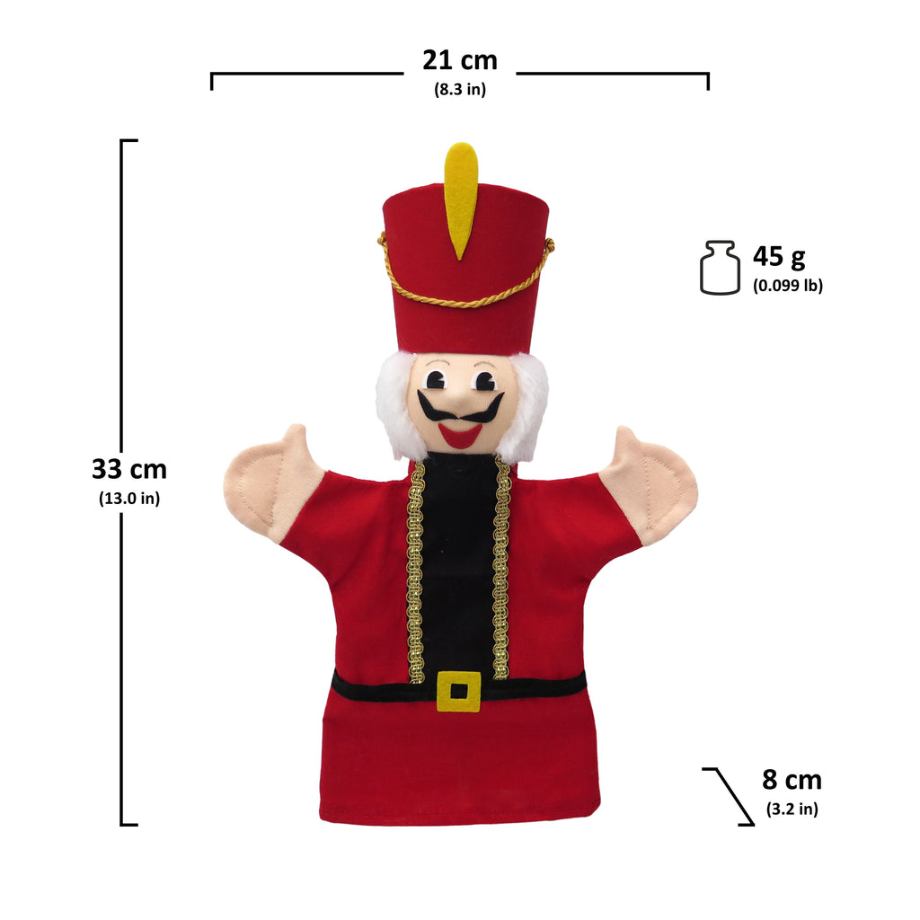 Maňásek na ruku Louskáček 33 cm