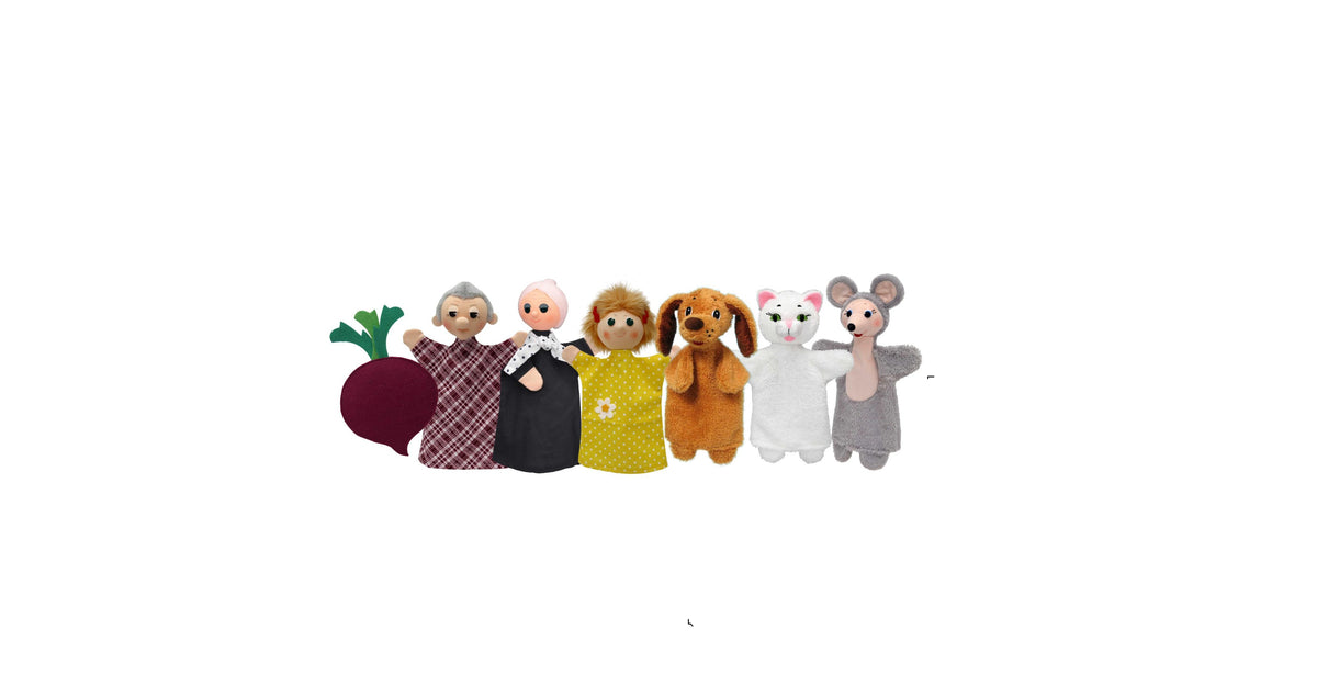 Set of Hand Puppets The Big Beet 28 cm, Multicolour