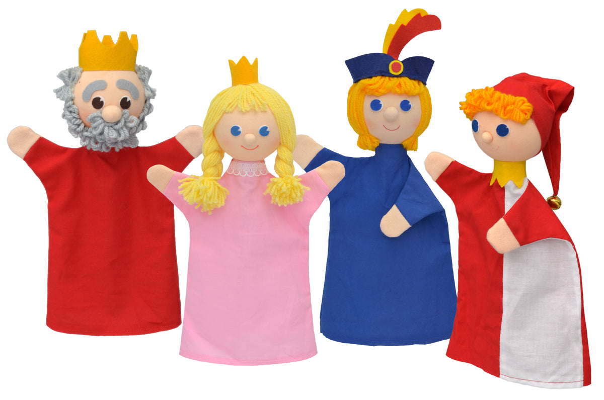 Set of Hand Puppets Royal Court 18,5 cm, Multicolour Set of Hand Puppets - Pintado & Lacado