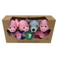 Set of Hand Puppets Three Little Pigs & Wolf 18,5 cm, Multicolour Set of Hand Puppets - Pintado & Lacado