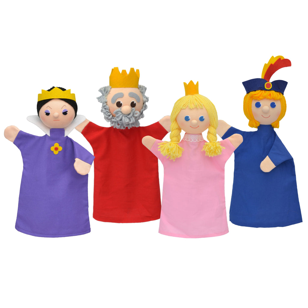 4er Set Handpuppen Königliche Familie 18,5 cm, 22787B