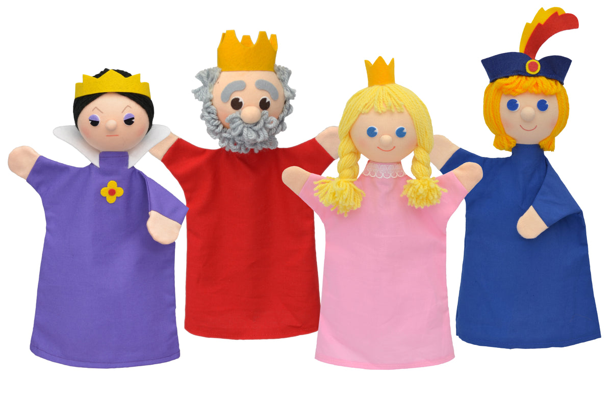 Set of Hand Puppets Royal Court 18,5 cm, Multicolour Set of Hand Puppets - Pintado & Lacado