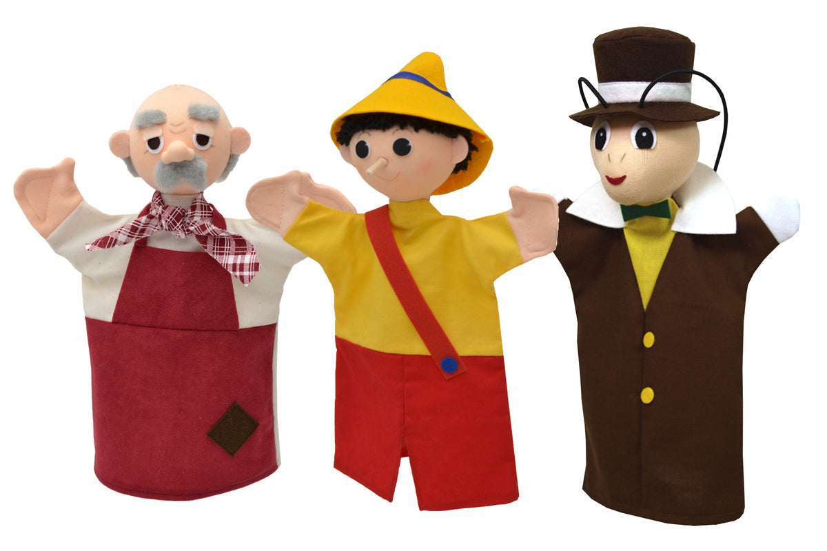 Hand Puppet Pinocchio 25 cm, Multicolour Hand Puppet - Pintado & Lacado