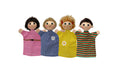 Set of Hand Puppets Family 19 cm, Multicolour