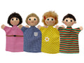 Set of Hand Puppets Family 19 cm, Multicolour Set of Hand Puppets - Pintado & Lacado