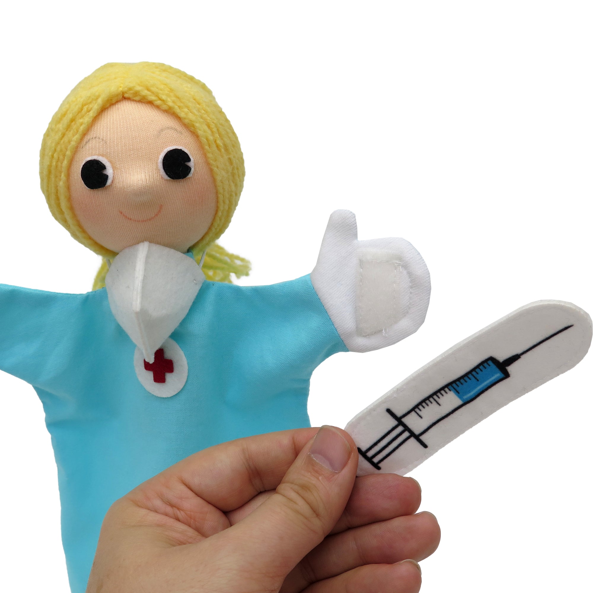 5er Set Handpuppen Arzt
Krankenhaus
Krankenschwester 26 cm, 22797P