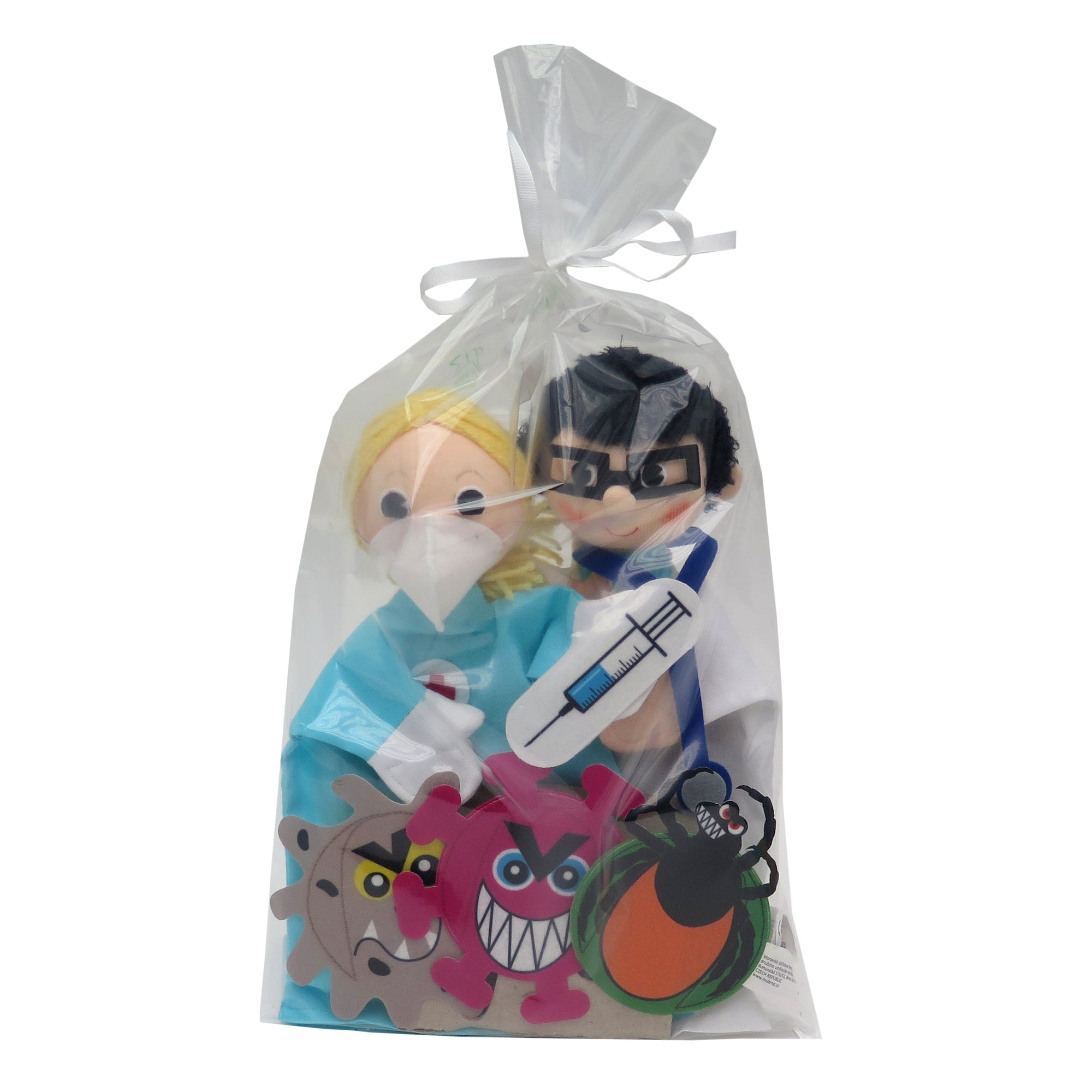 5er Set Handpuppen Arzt
Krankenhaus
Krankenschwester 26 cm, 22797P