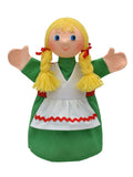 Hand Puppet Gretel 27 cm, Multicolour Hand Puppet - Pintado & Lacado