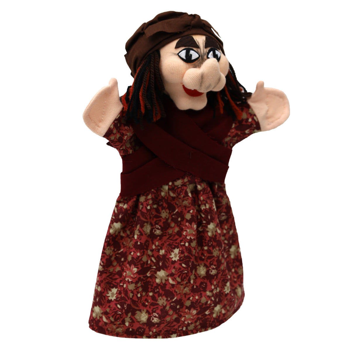 Hand Puppet Witch 28 cm, Multicolour