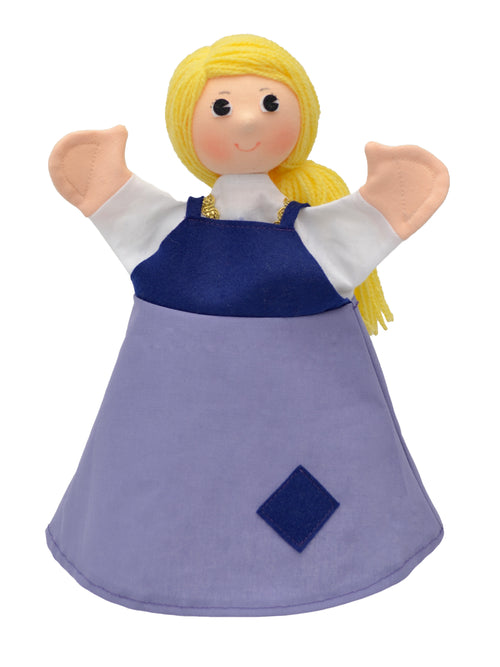Hand Puppet Cinderella 30 cm, Multicolour Hand Puppet - Pintado & Lacado
