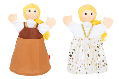 Hand Puppet Cinderella 30 cm, Multicolour Hand Puppet - Pintado & Lacado