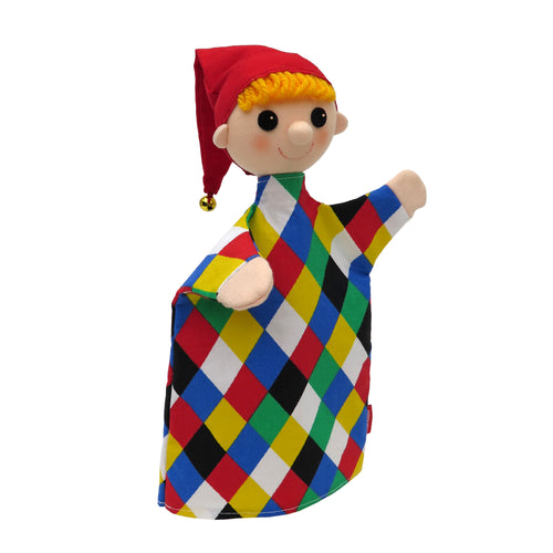Hand Puppet Clown 26 cm, Multicolour Hand Puppet - Pintado & Lacado