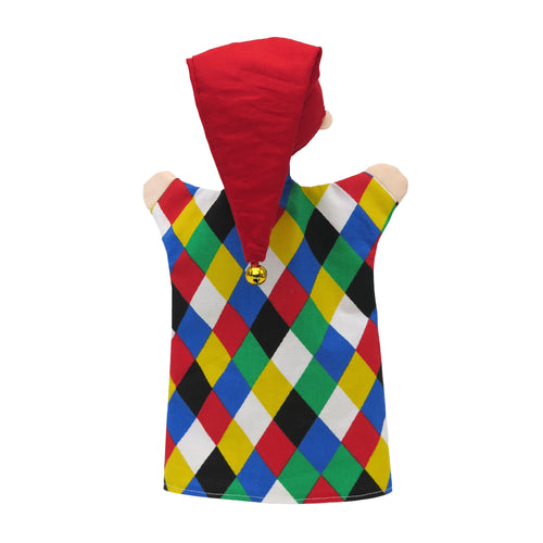 Hand Puppet Clown 26 cm, Multicolour Hand Puppet - Pintado & Lacado