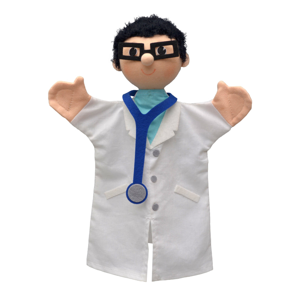 Handpuppe Arzt 27 cm, 22889B