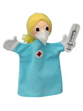 Hand Puppet Nurse 27 cm, Multicolour Hand Puppet - Pintado & Lacado
