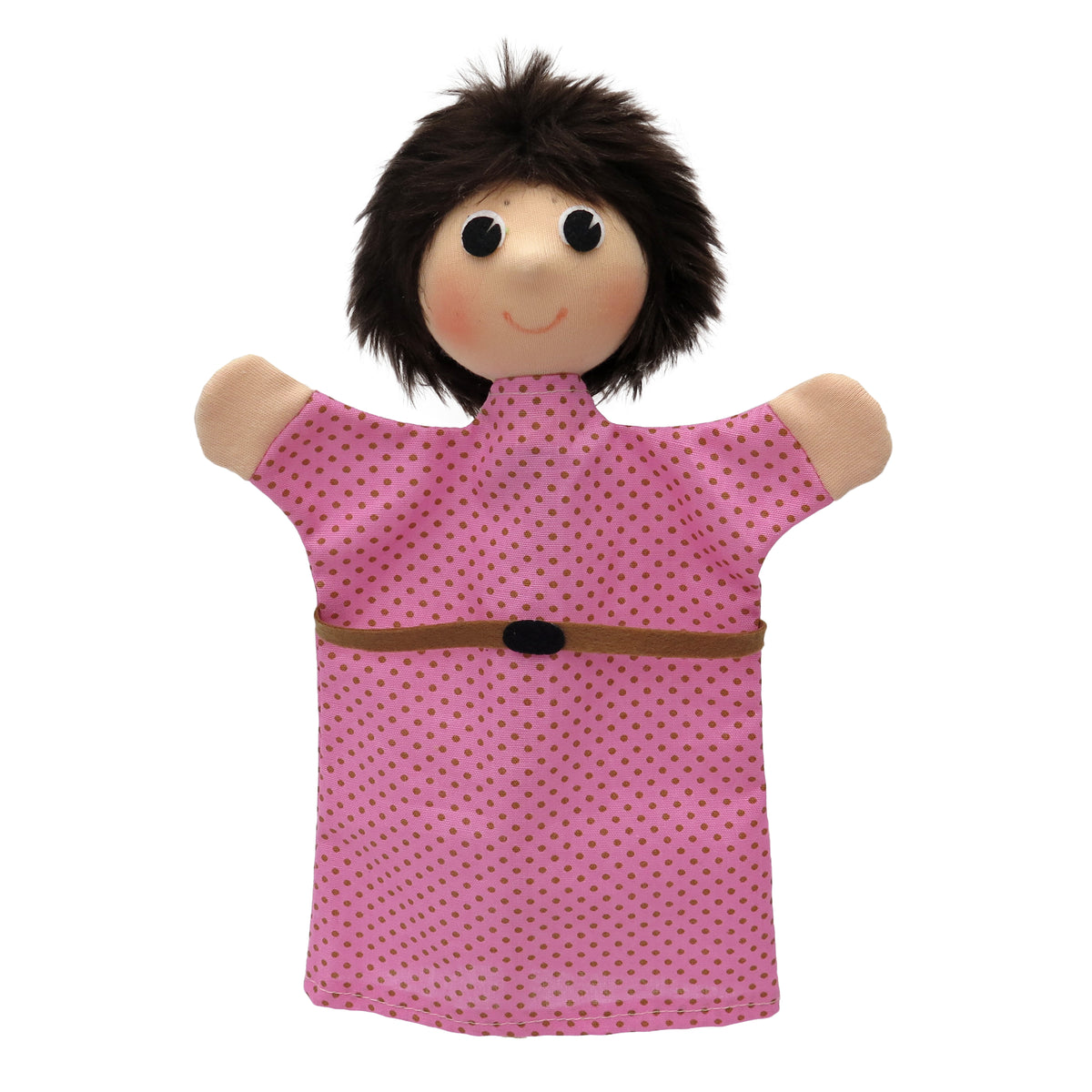 Hand Puppet Mother 27 cm, Pink Hand Puppet - Pintado & Lacado