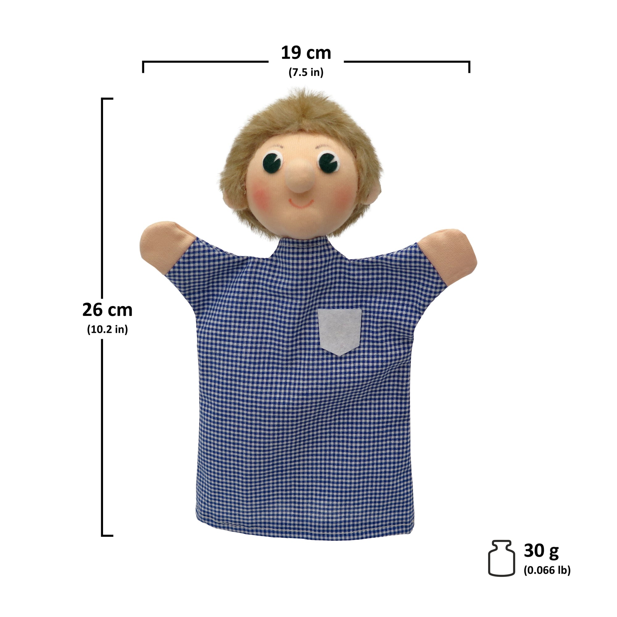 Maňásek na ruku Táta 26 cm